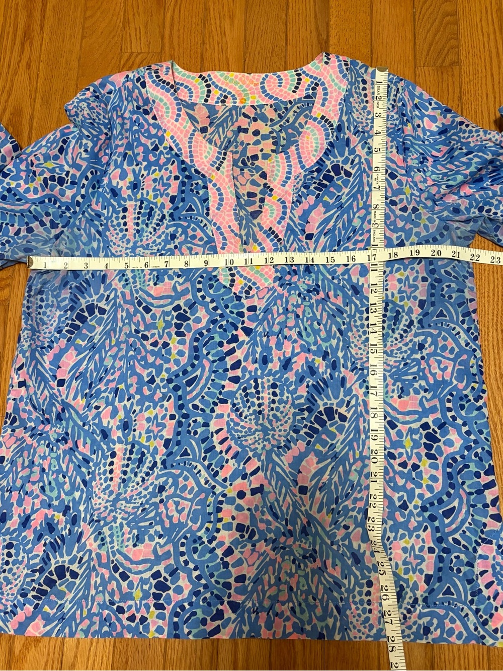 Lilly Pulitzer Amelia Island Tunic in Multi Tick Tac Toe Tile size women’s XL - Picture 4 of 6